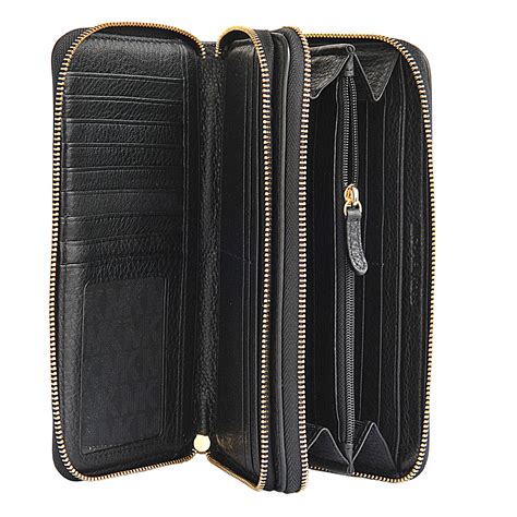 michael kors wallet double zip